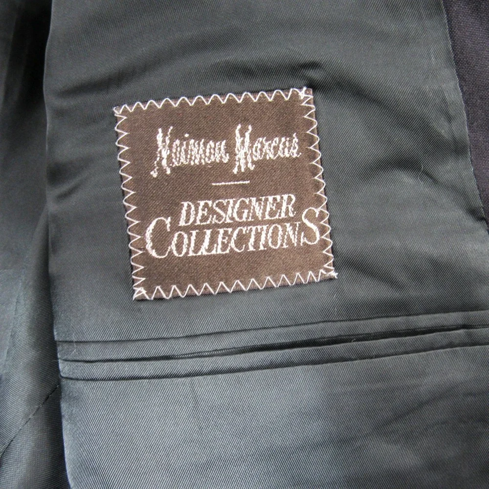 Neiman‎ Marcus Designer Collections Mens 41R Blazer Charcoal Grey Made in Italy